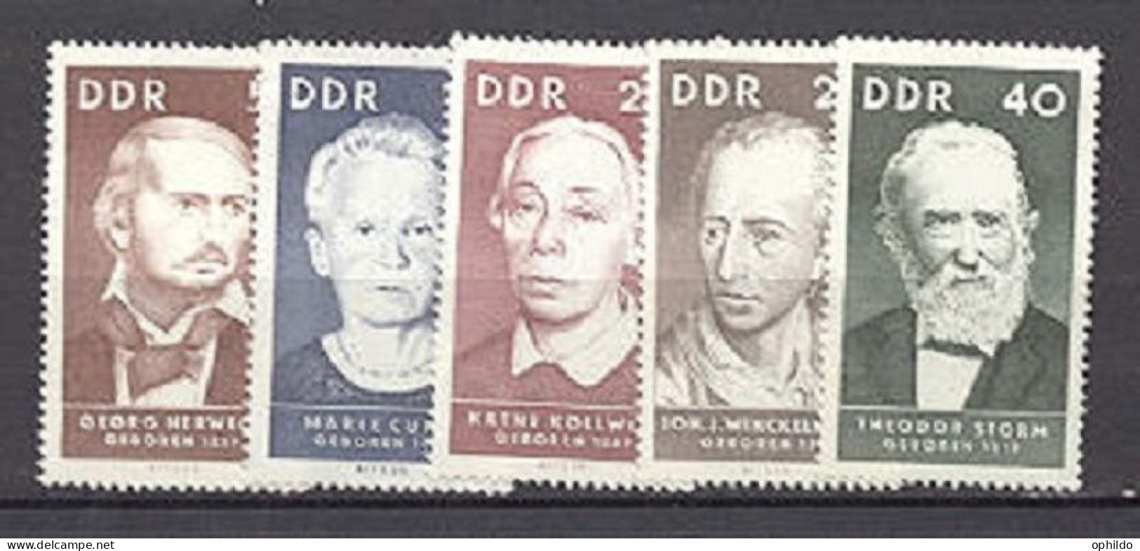 DDR   990/994   * *   TB     Cote 1.80 Euro   - Unused Stamps