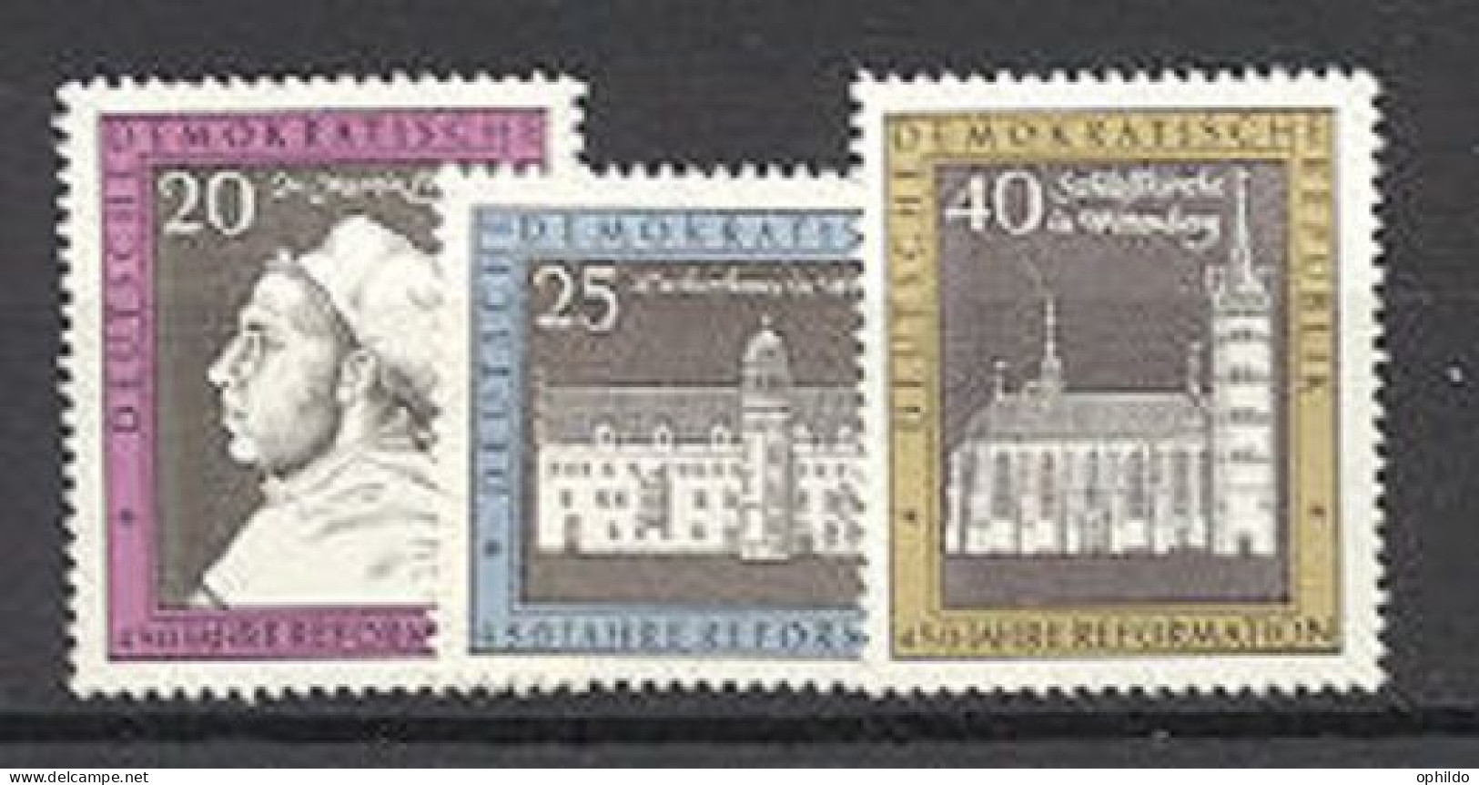 DDR   1014/1016  * *   TB   Luther Reforme  Cote 3.50 Euro   - Unused Stamps