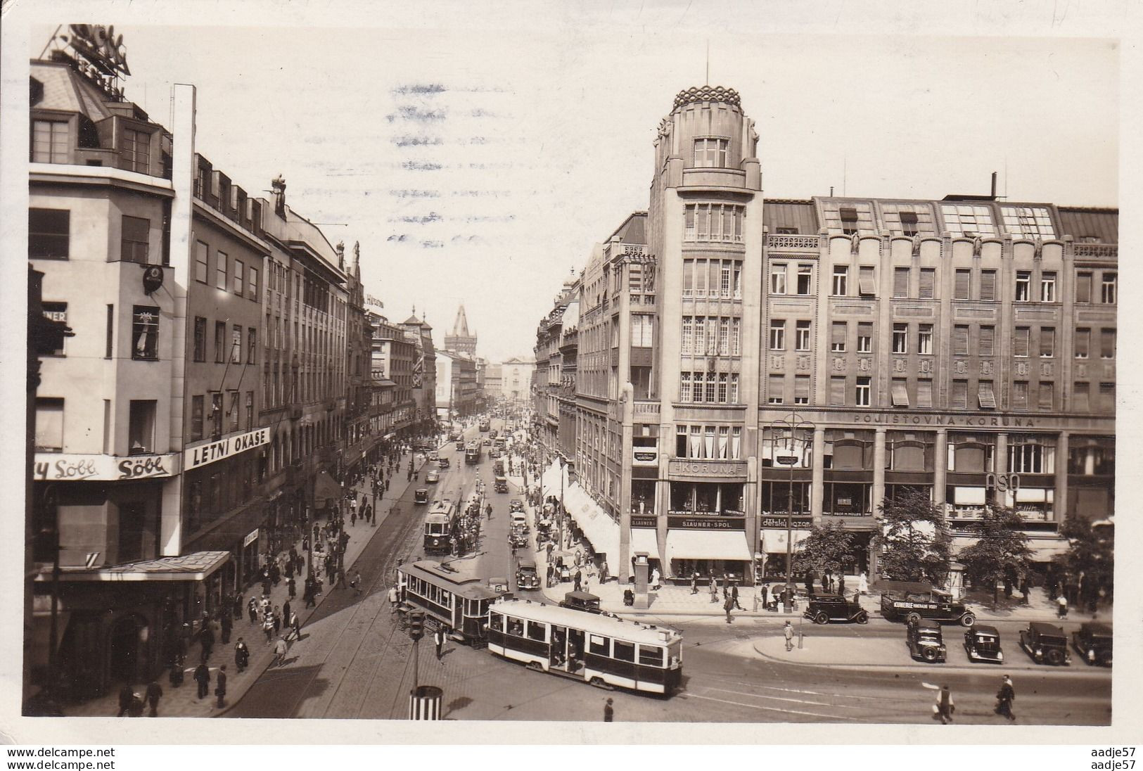 Czech Tsjechie Prag Praha 1937 Tramway - Tram