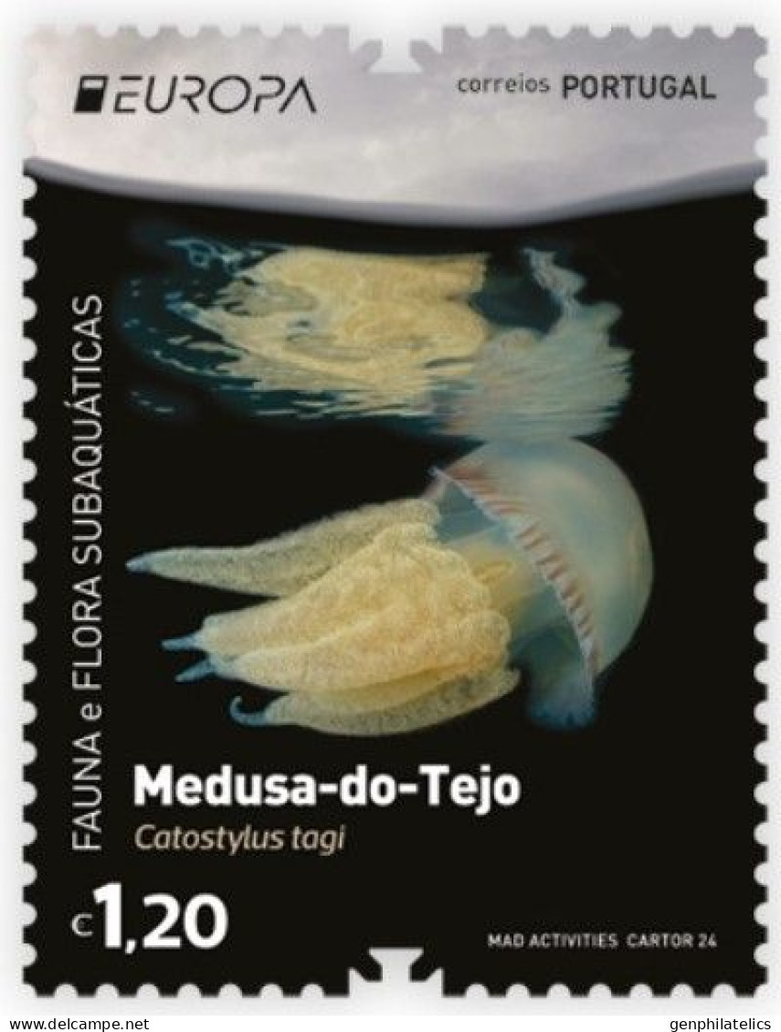 PORTUGAL 2024 Europa CEPT. Underwater Fauna & Flora - Fine Stamp MNH - Neufs