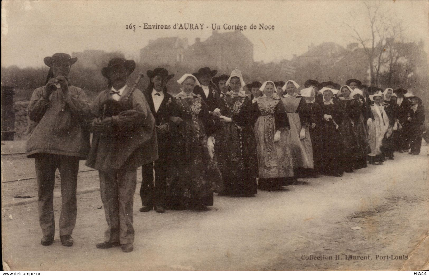 CPA Environs D'AURAY Un Cortège De Noces  1916 - Auray