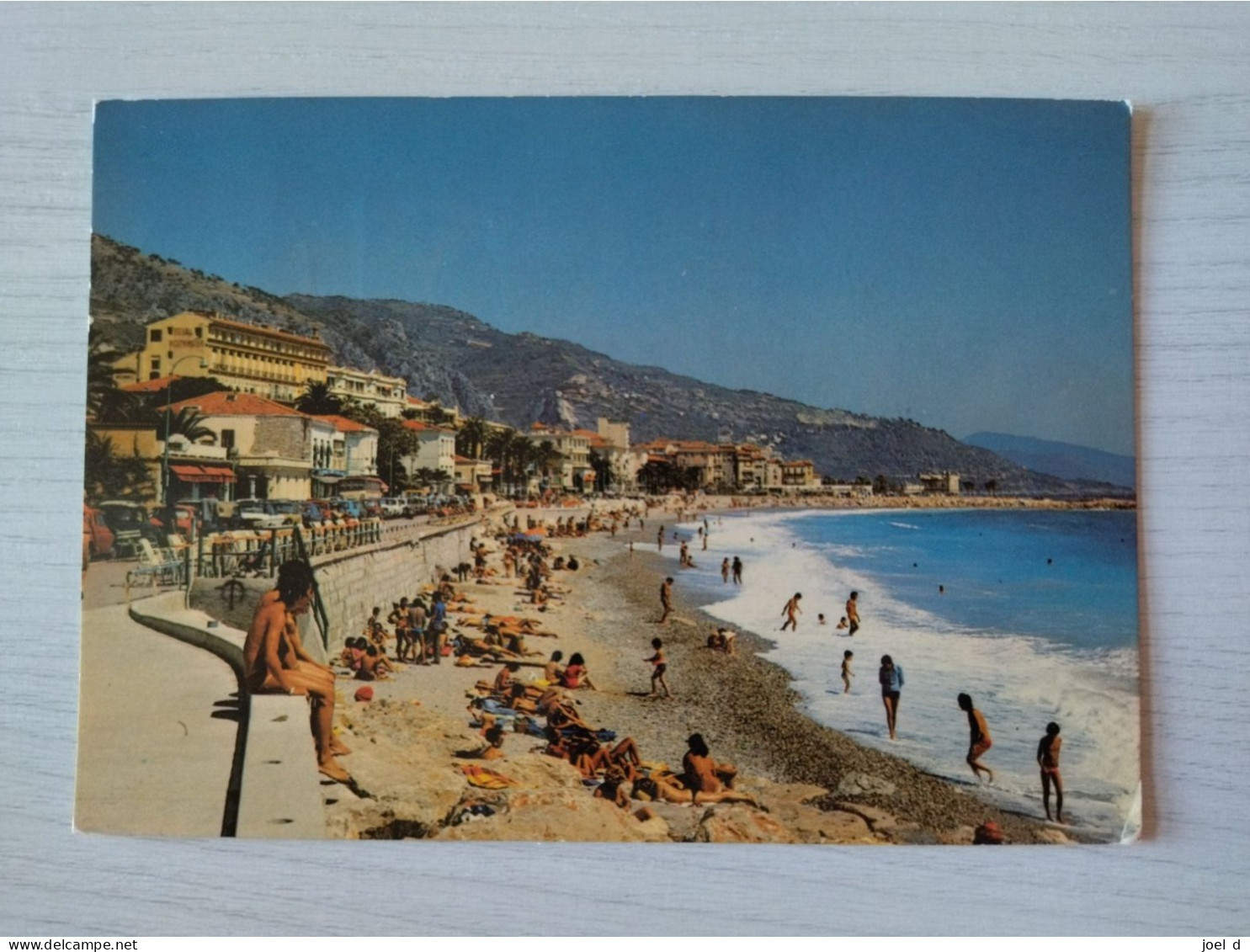 CPA 06 Alpes Maritimes Menton: Les Plages Du Boulevard Général Leclerc (circulé) - Menton