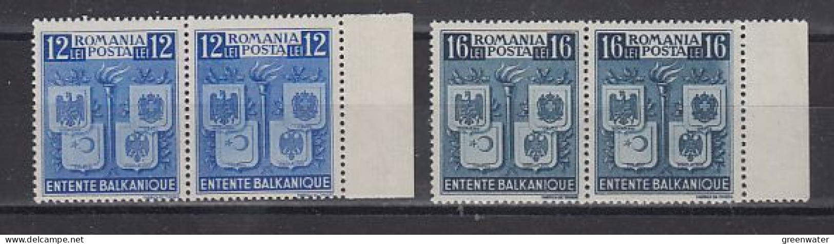 Romania 1940 Petite Entente 2v (pair) ** Mnh (59753) - Idee Europee