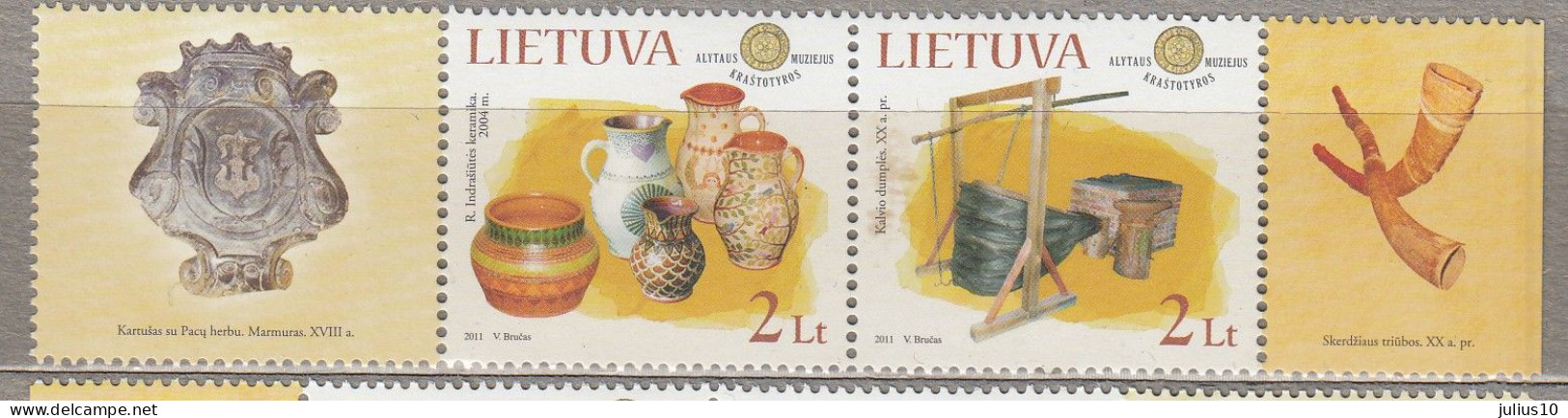 LITHUANIA 2011 Europa Folk Museum MNH(**) Mi 1070-1071 #Lt890 - Lithuania