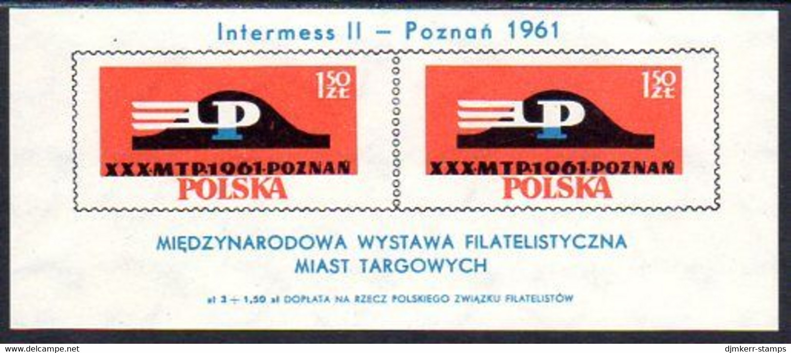 POLAND 1961 Poznan "Intermess II" Block MNH / **  Michel Block 25 - Blokken & Velletjes