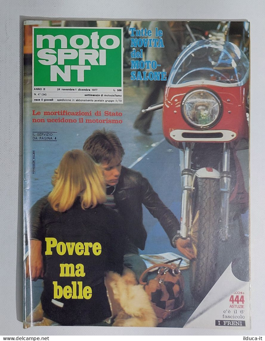 44707 Motosprint 1977 A. II N. 47 - Moto Salone / Electra-Glide HD - NO INSERTO - Motoren