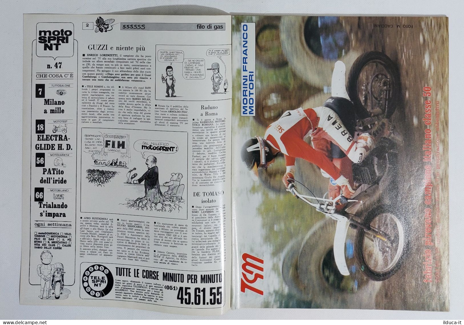 44707 Motosprint 1977 A. II N. 47 - Moto Salone / Electra-Glide HD - NO INSERTO - Moteurs