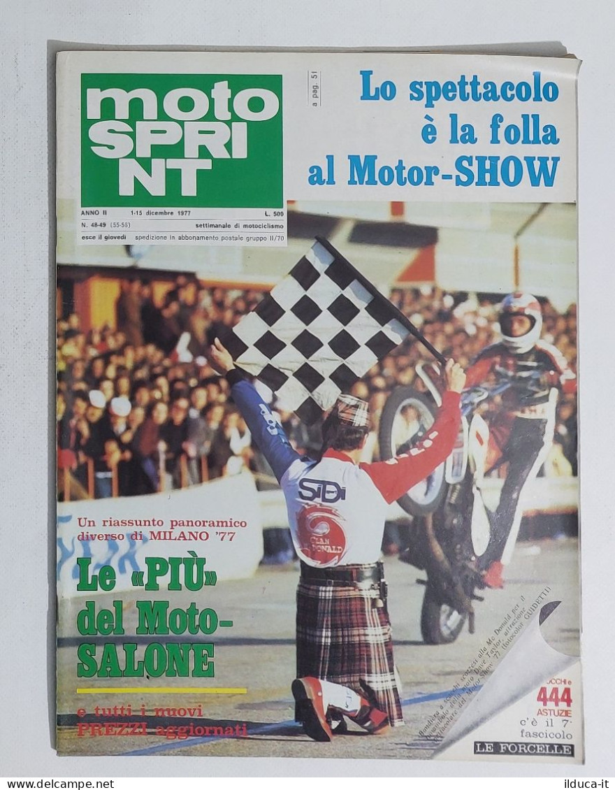 44709 Motosprint 1977 A. II N. 48/49 - Motor-Show / SWM 125 R - NO INSERTO - Engines