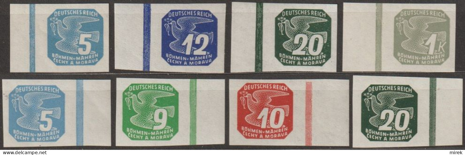 011/ Pof. NV 11,13-16,18, Border Stamps, Unbroken Frames - Unused Stamps