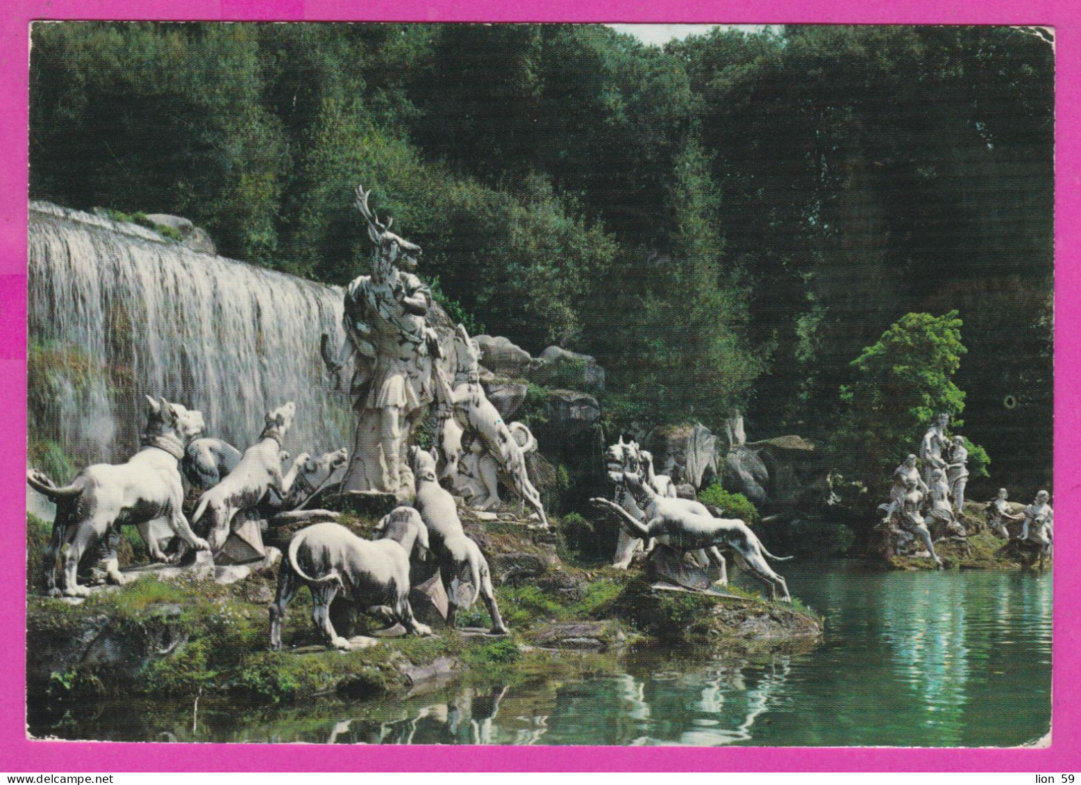 293984 / Italy - CASERA - PARCO REALE - PARTICOLARE DI ATTEONE PC 1973 CASSINO USED 90 L Coin Of Syracuse - 1971-80: Storia Postale