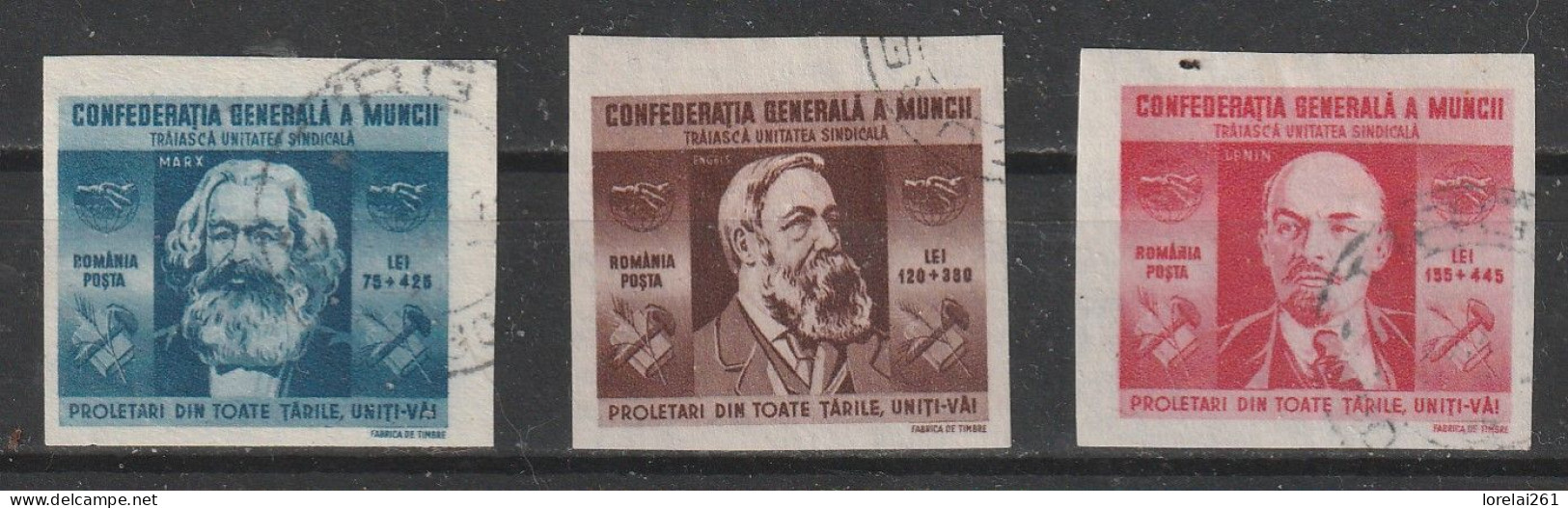 1945 - Confédération Générale Du Travail Mi No 864/866 - Usado