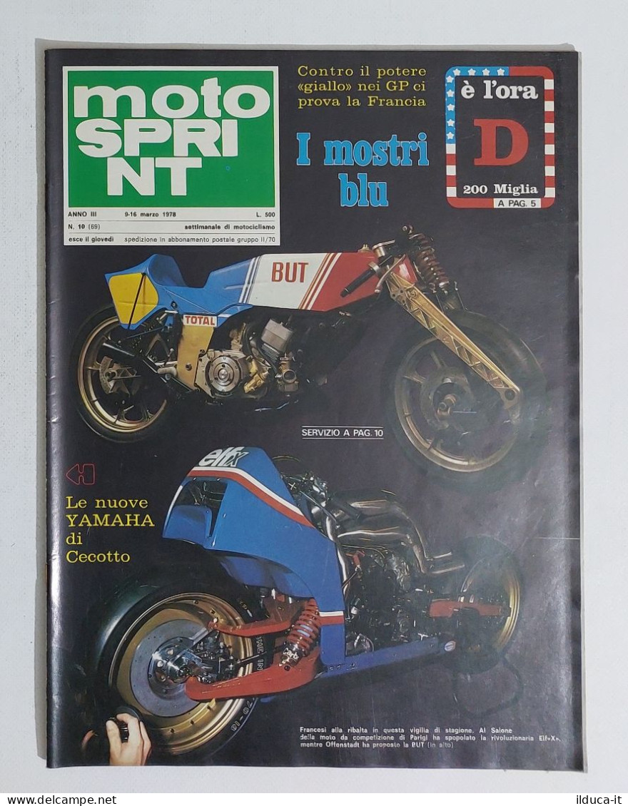44738 Motosprint 1978 A. III N. 10 - SWM 320 / Grand Prix Elf X - Motoren