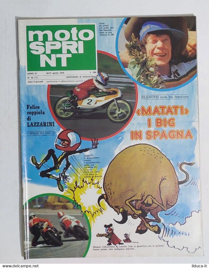 44746 Motosprint 1978 A. III N. 16 - Lazzarini / Harley Davidson FLH - Motori