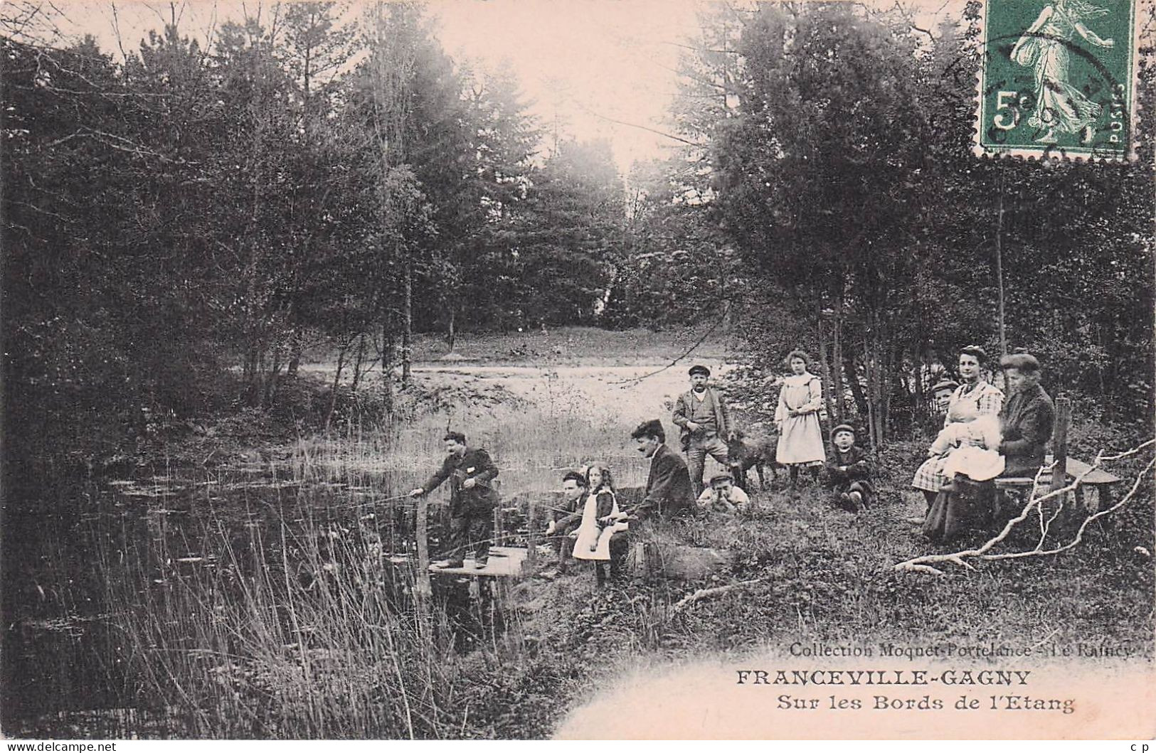 Franceville - Gagny - Pecheurs - Famille - Sur Les Bords De L'Etang   - CPA °J - Sonstige & Ohne Zuordnung