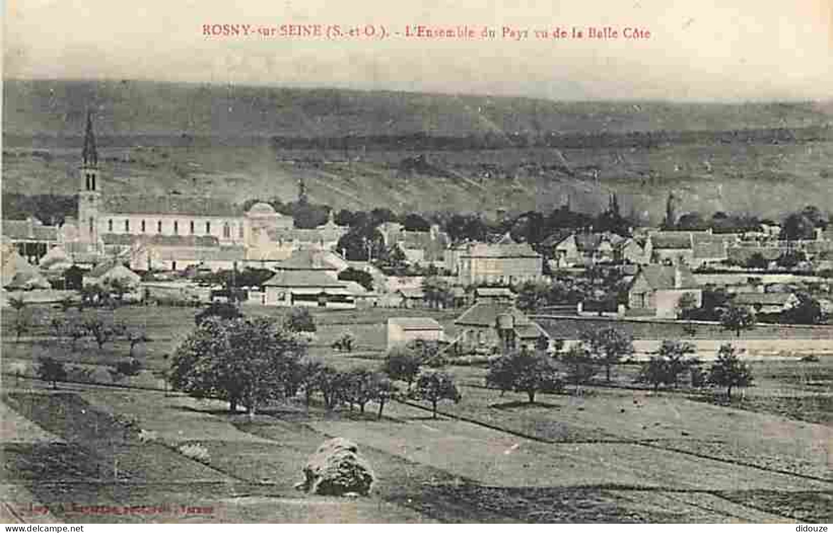 78 - Rosny Sur Seine - L'ensemble Du Pays Vu De La Belle Cote - CPA - Voir Scans Recto-Verso - Rosny Sur Seine