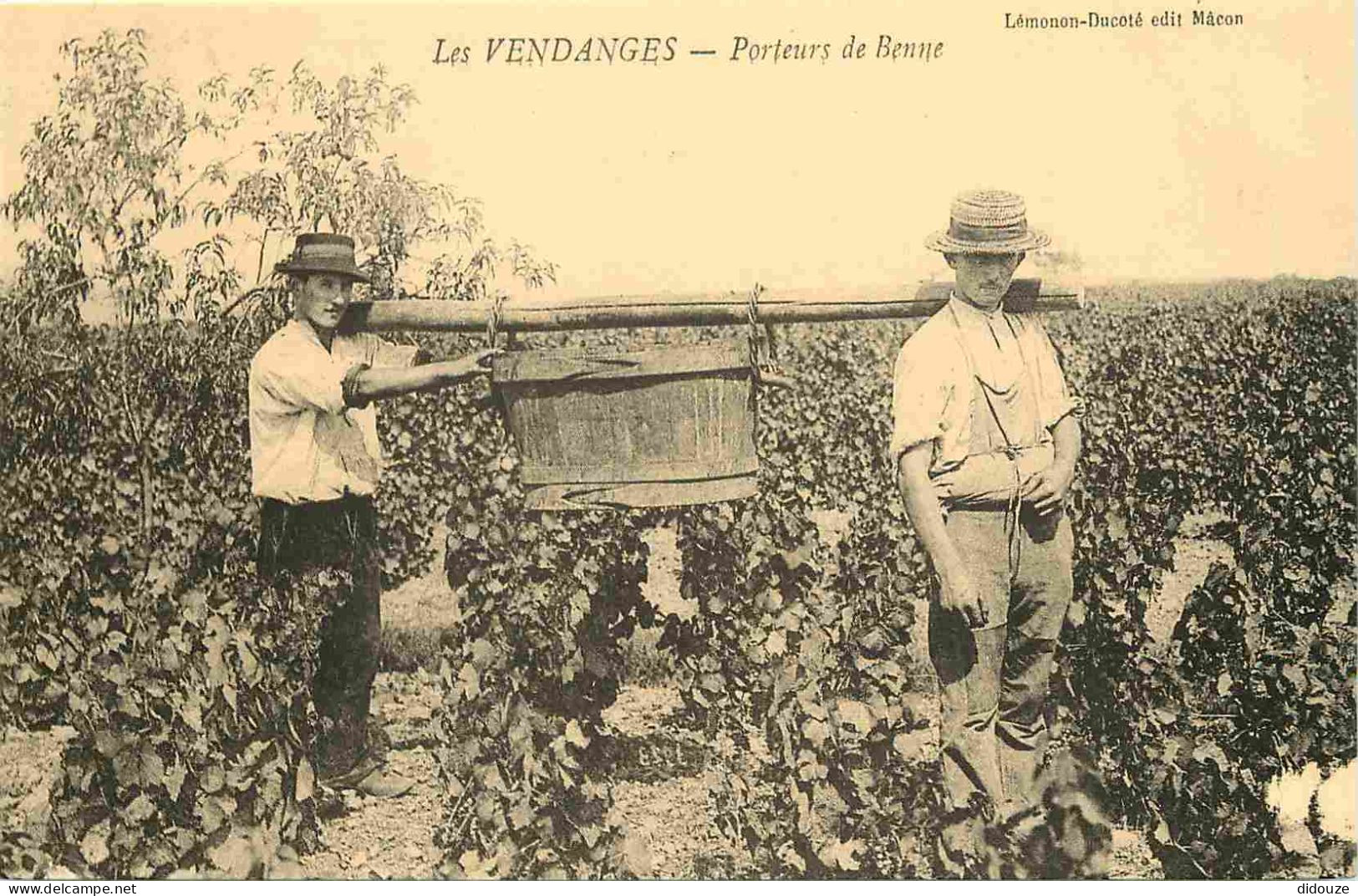 Reproduction CPA - Agriculture - Vigne - Les Vendanges - Porteurs De Benne - C'était La France - No 118 - CPM Format CPA - Wijnbouw