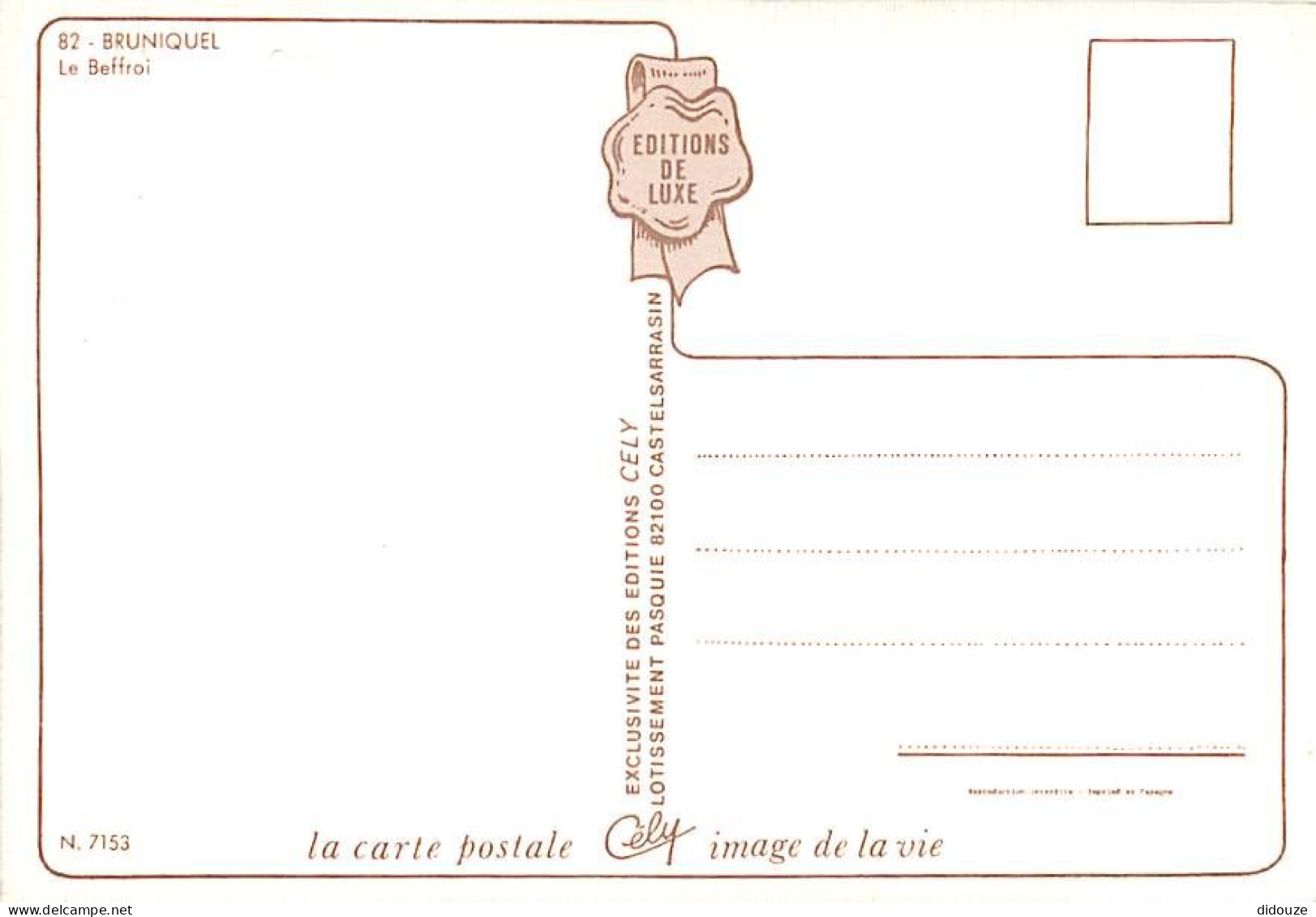 82 - Bruniquel - Le Beffroi - Carte Neuve - CPM - Voir Scans Recto-Verso - Otros & Sin Clasificación