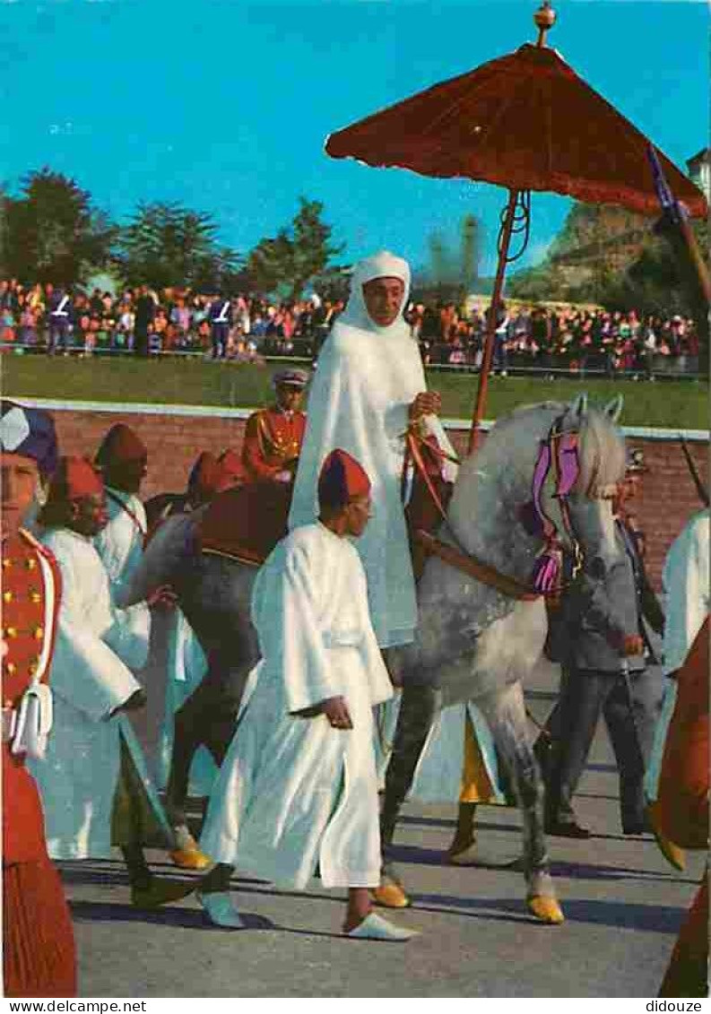 Maroc - Sa Majesté Hassan II - Chevaux - Carte Neuve - CPM - Voir Scans Recto-Verso - Andere & Zonder Classificatie