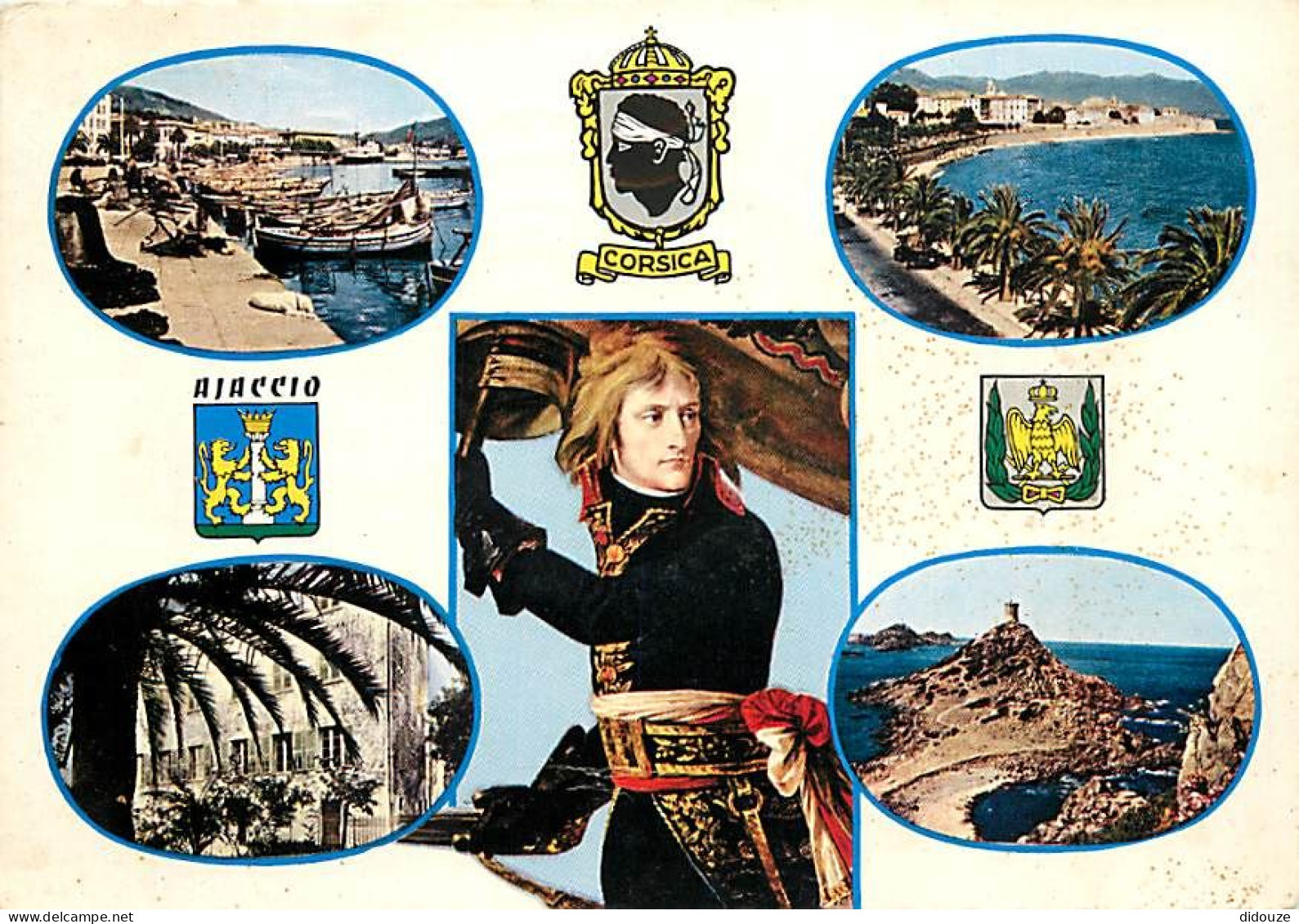 20 - Ajaccio - Multivues - Napoléon Bonaparte - Blasons - CPM - Voir Scans Recto-Verso - Ajaccio