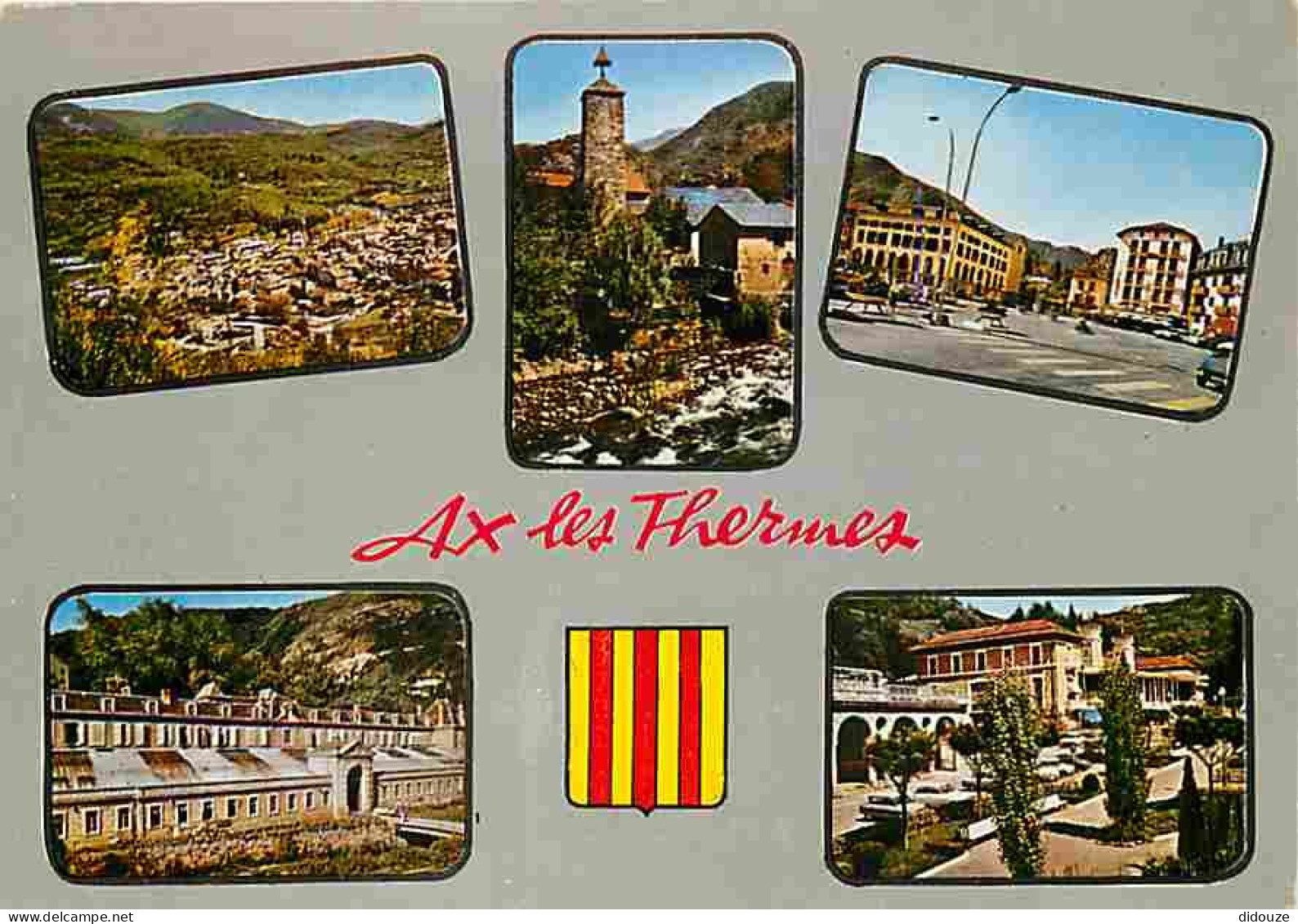 09 - Ax Les Thermes - Multivues - Automobiles - Blasons - CPM - Voir Scans Recto-Verso - Ax Les Thermes