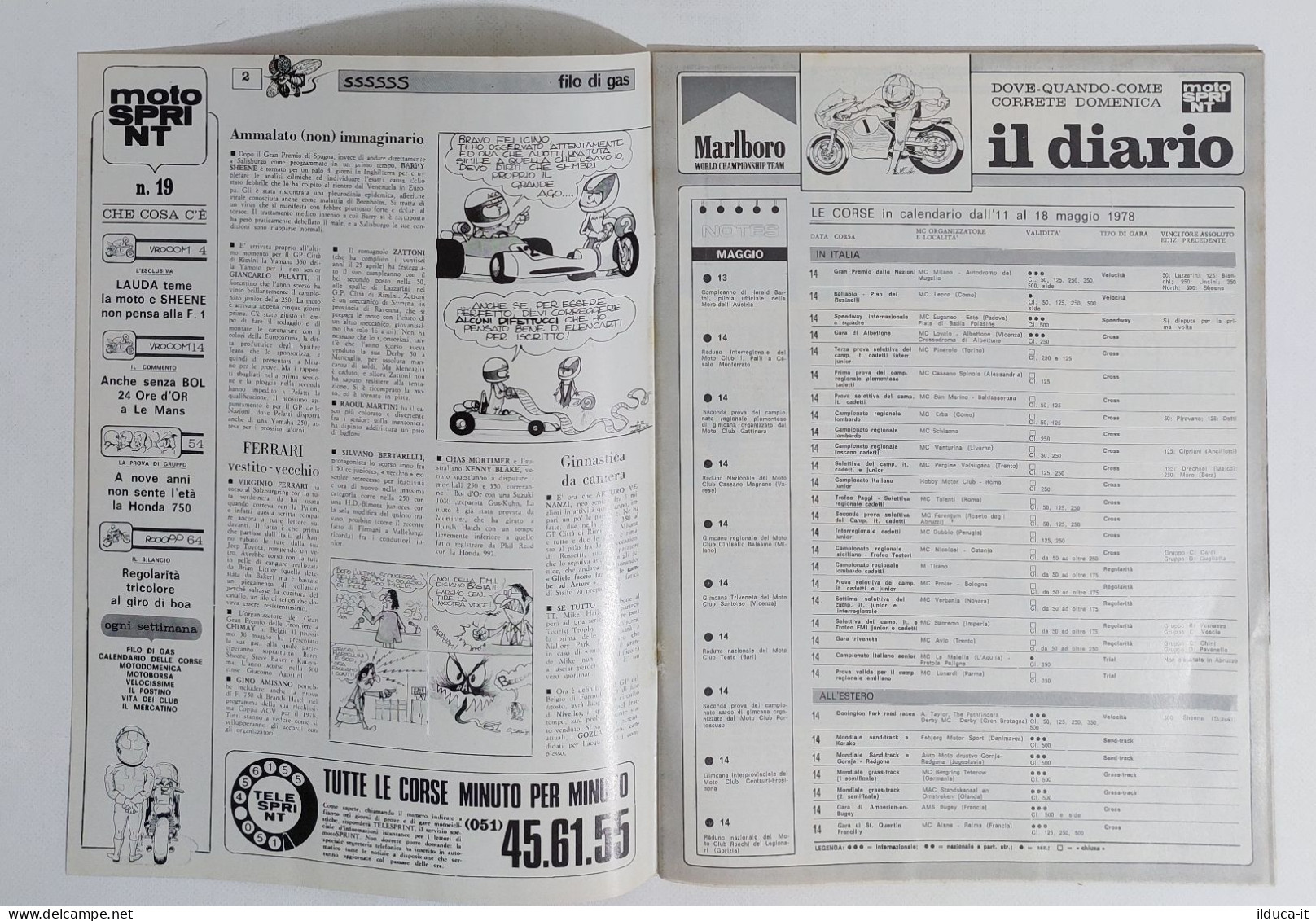 50560 Motosprint 1978 A. III N. 19 - Lauda / Honda 750 - Motori