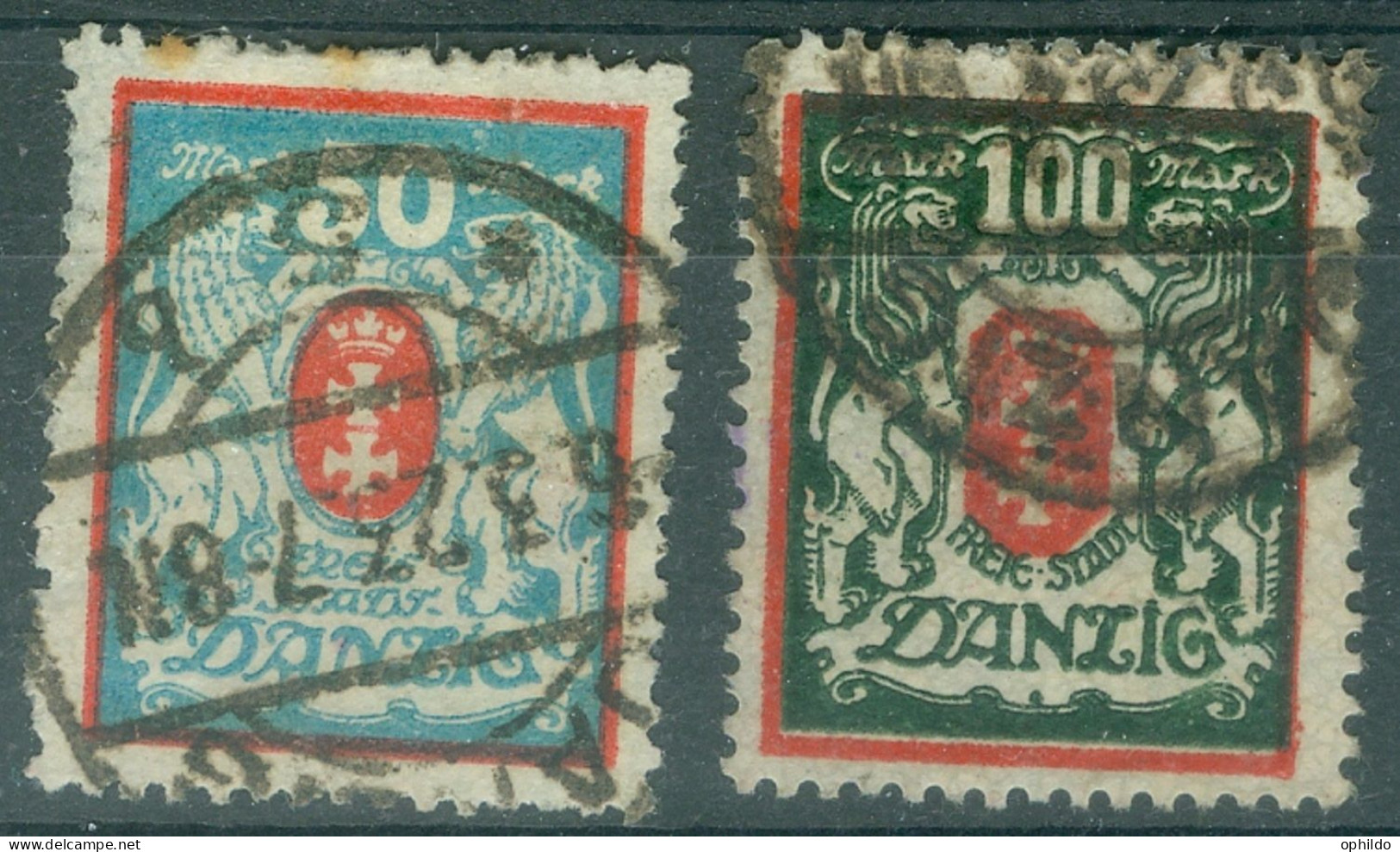 Danzig   Michel  127 Et 128  Ob B/TB    - Mint