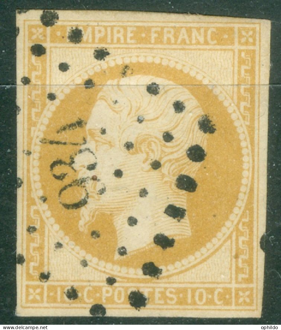 France  13A Tendance Jaune   Ob  TB   Obli  PC 934  Condé Sur Noireau  Calvados  - 1853-1860 Napoleon III