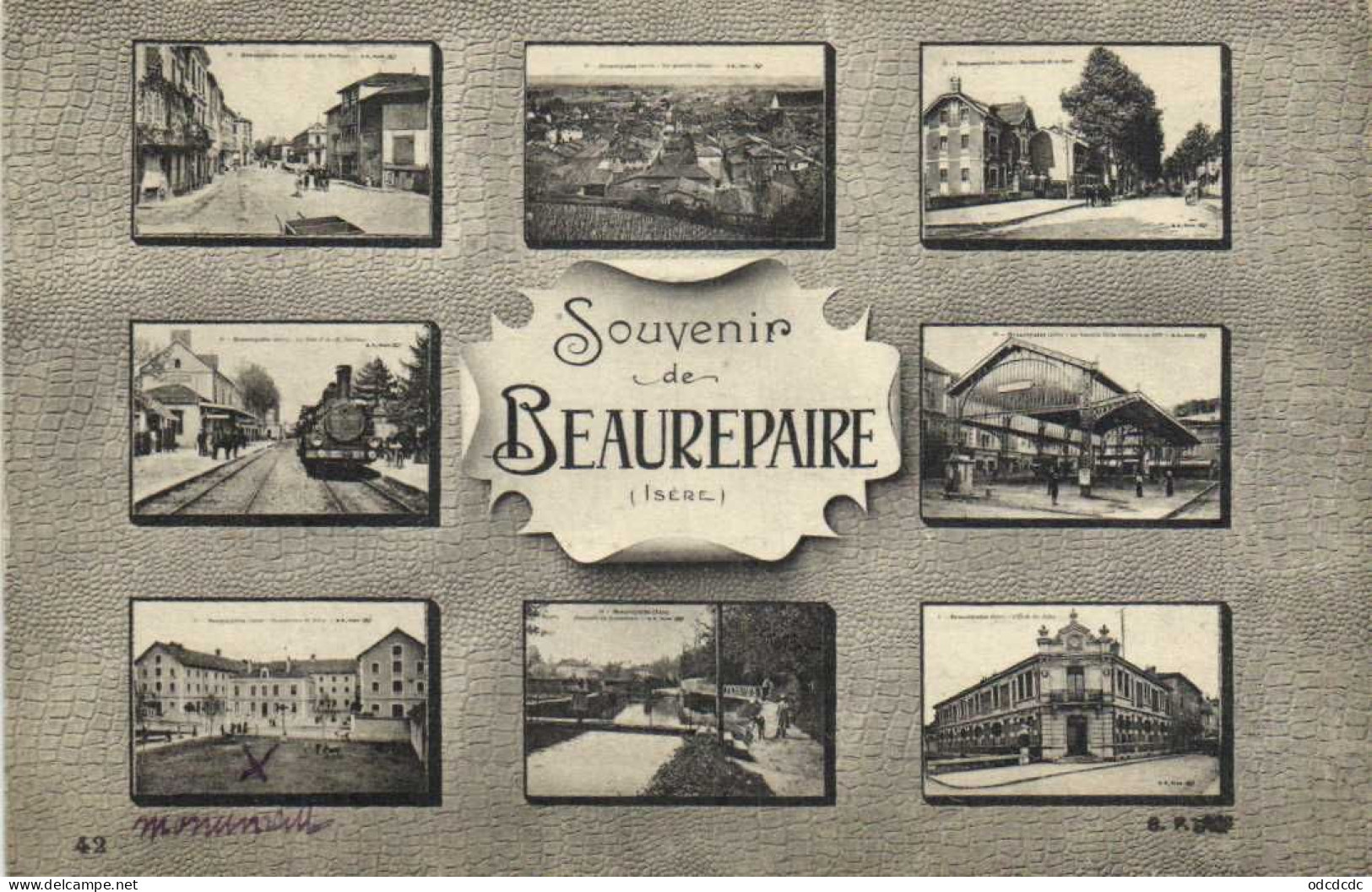 Fantaisie Souvenir De BEAUREPAIRE ( Isère)  8 Vues RV - Beaurepaire