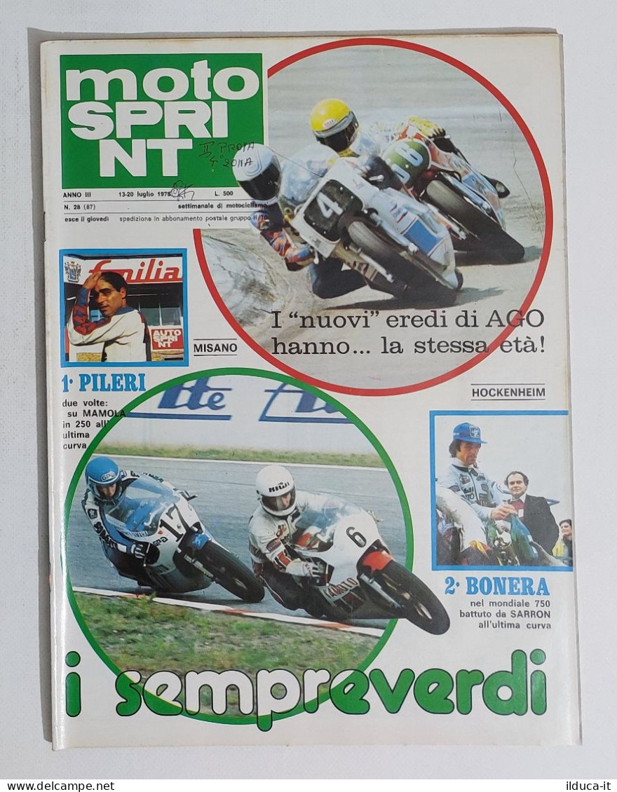 53987 Motosprint 1978 A. III N. 28 - Vespa / Pileri / Bonera - Moteurs