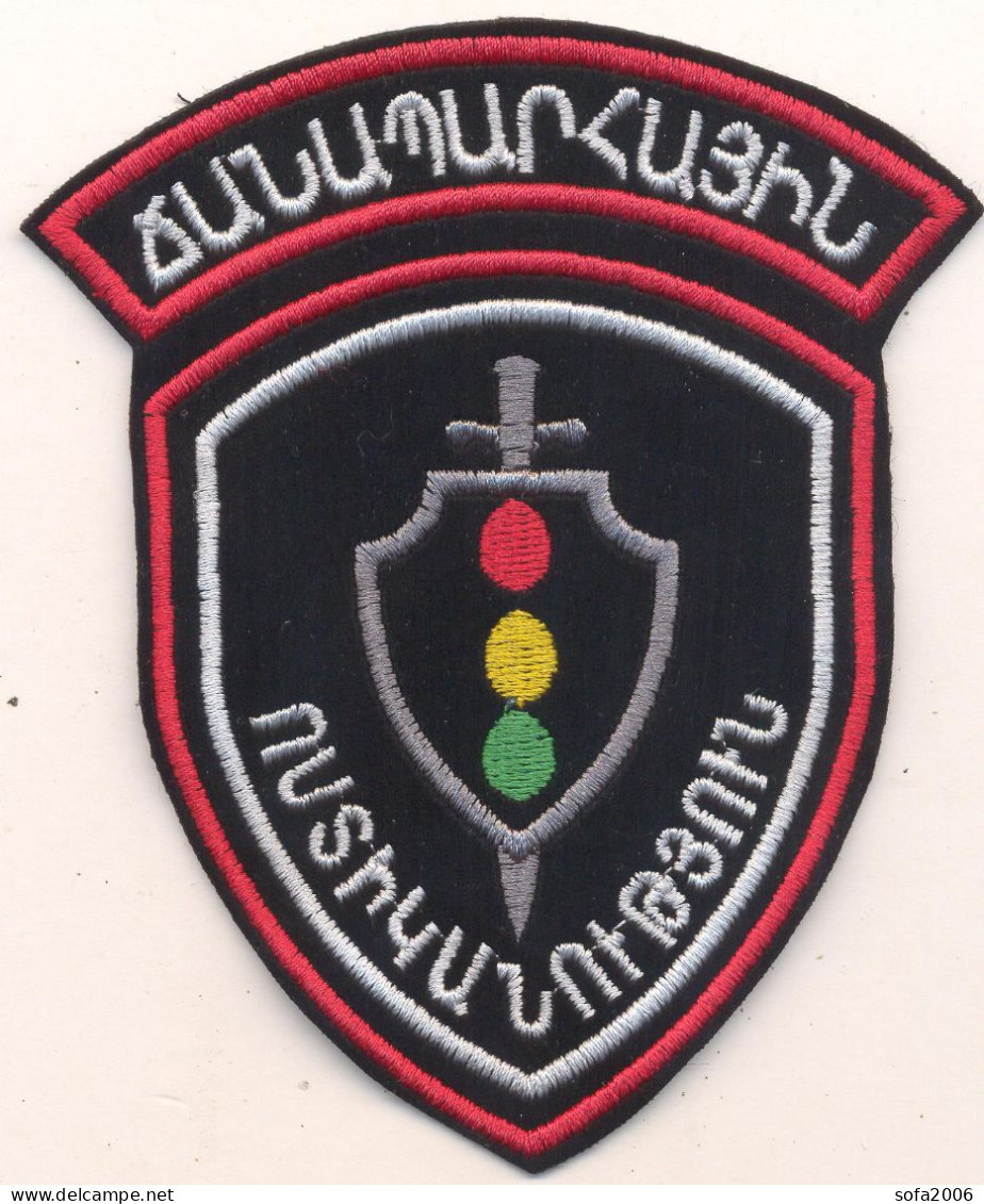 Insigne.Badge.Chevron. Armenia.Traffic Police. - Ecussons Tissu