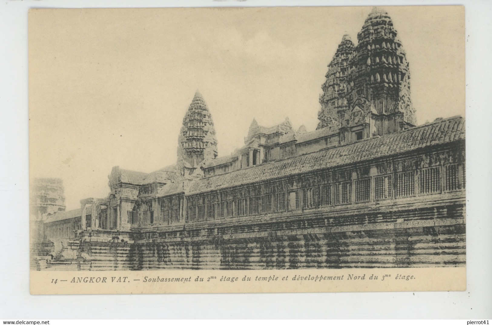 ASIE - CAMBODGE - ANGKOR VAT - Soubassement Du 2ème étage Du Temple - Cambodge