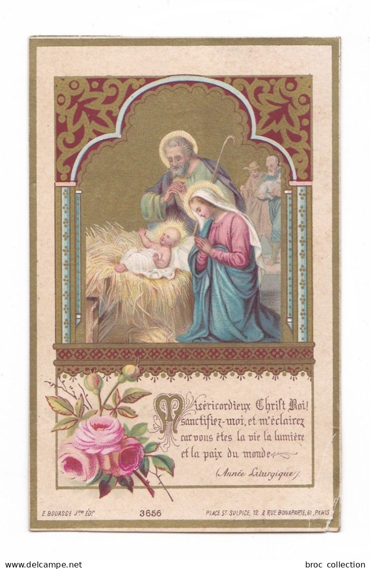 Allons à Jésus, Sainte Famille, Nativité, Crèche, Noël, éd. E. Bouasse Jne N° 3656 - Devotion Images