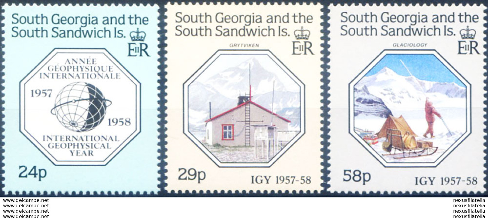 South Georgia. Geofisica 1987. - Islas Malvinas
