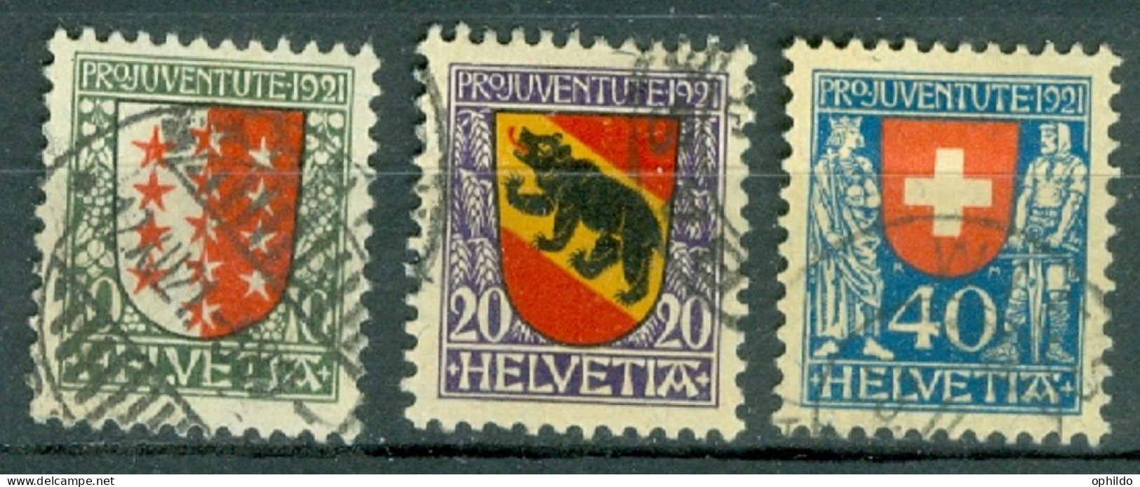 Suisse  Yvert  185/187  Ou Zum  J 18/20  Ob TB  - Gebraucht