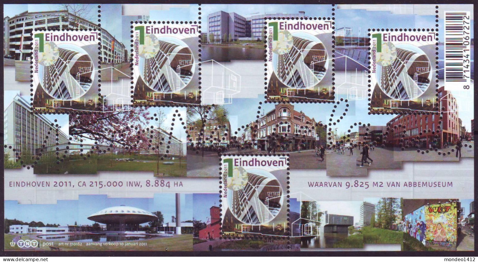 Nederland 2011 - NVPH 2789 - Blok Block - Mooi Nederland Eindhoven - MNH - Ongebruikt