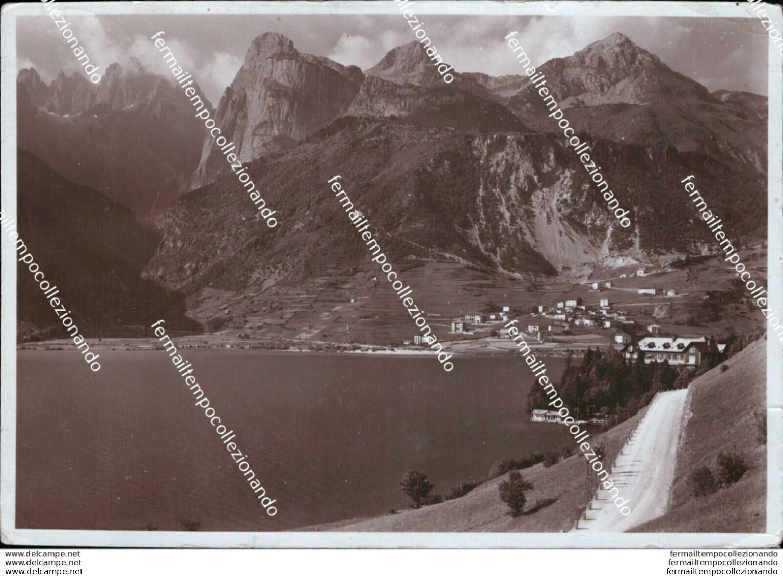 As553 Cartolina Dolomiti Di Brenta Hotel Molveno Al Lago 1937 Provinciadi Trento - Trento