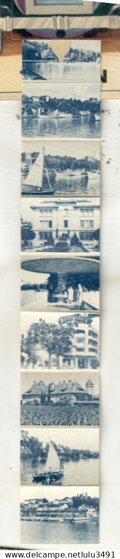 CPA - (74) THONON - Carte à Système Avec Fenêtre Et Dépliant Accordéon Complet Des 10 Images -1951- BUGATTI - Thonon-les-Bains