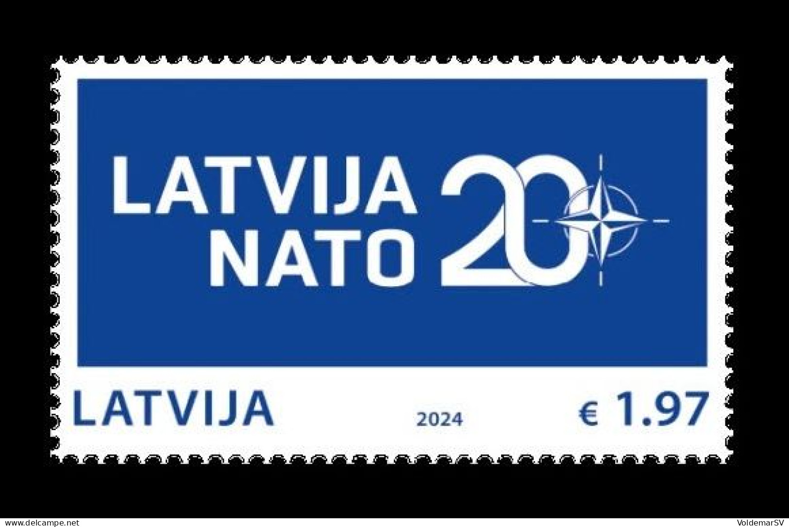 Latvia 2024 Mih. 1216 Latvia's Membership In NATO MNH ** - Lettonie