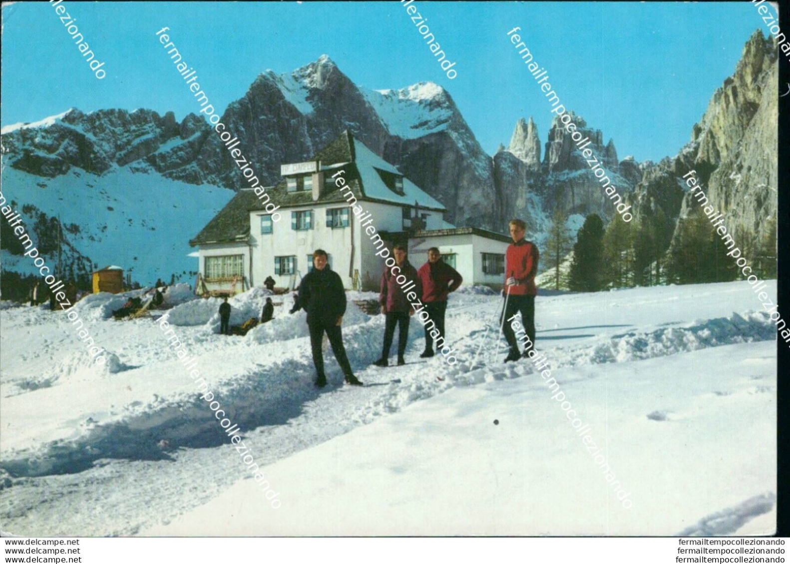 M699 Cartolina Dolomiti Del Catinaccio Rifugio Ciampedie Provincia Di Trento - Trento