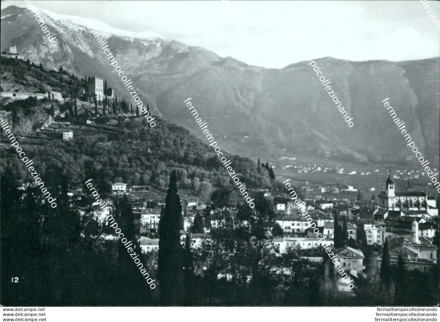 Bm191 Cartolina Arco Panorama Con Il Castello - Trento