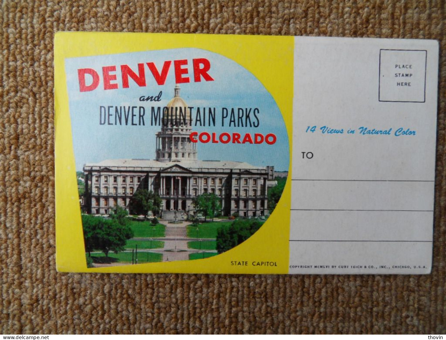 KB11/1106-Carnet Dépliant Denver And Denver Mountain Parks Colorado 14 Views In Natural Color - Denver