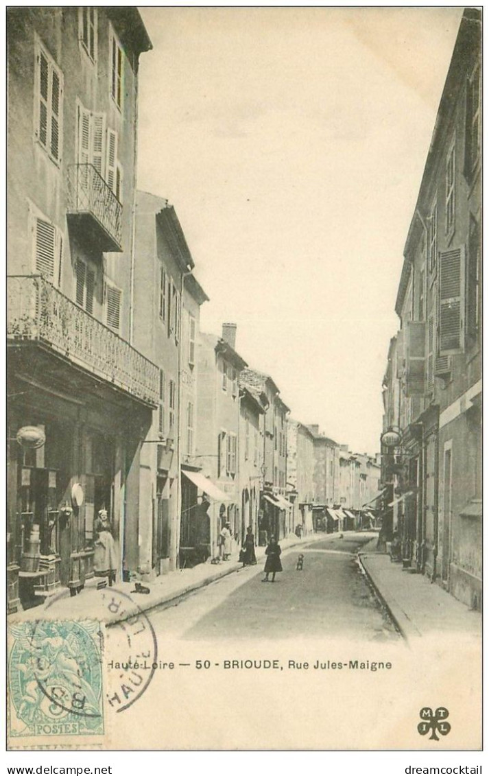 43 BRIOUDE. Quincaillerie Rue Jules-Maigne Vers 1905 - Brioude