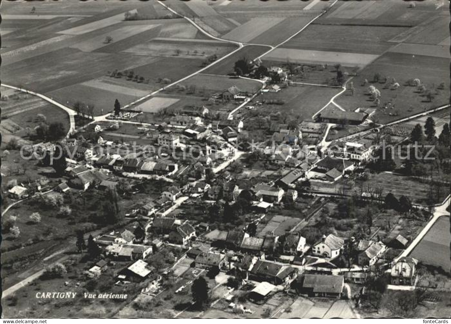 11631983 Cartigny Geneve Vue Aerienne Cartigny - Andere & Zonder Classificatie