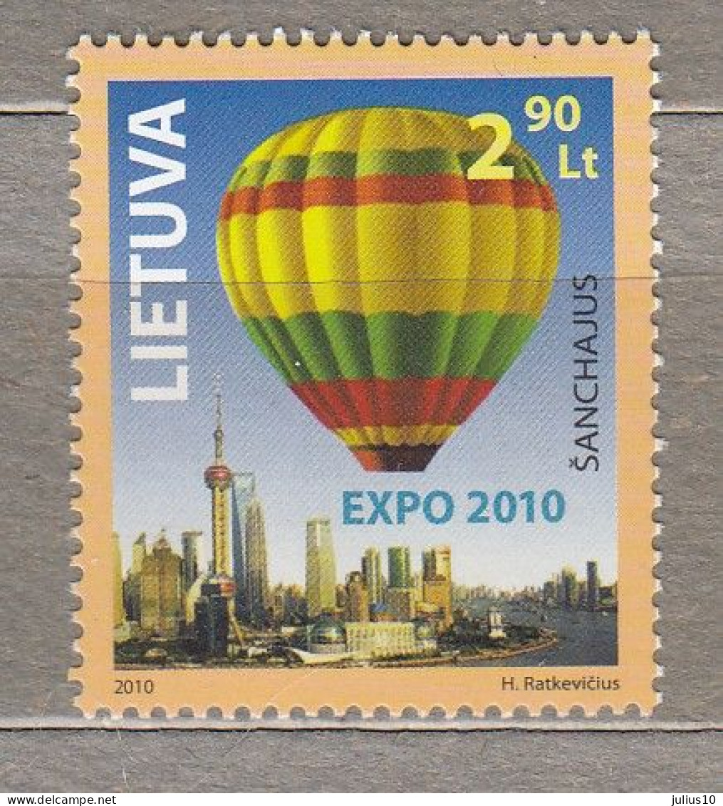 LITHUANIA 2010 Air Balloon MNH(**) Mi 1036 #Lt902 - Lithuania