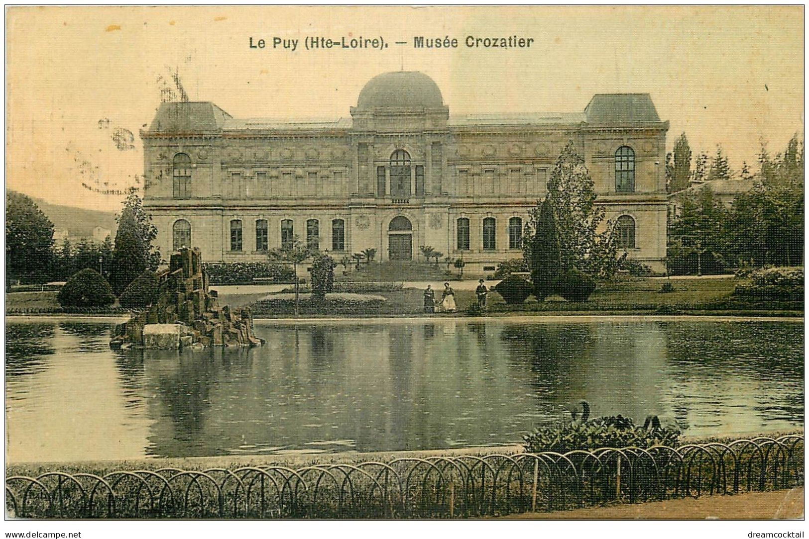 43 LE PUY. Musée Crozatier. Superbe Carte Toilée - Le Puy En Velay