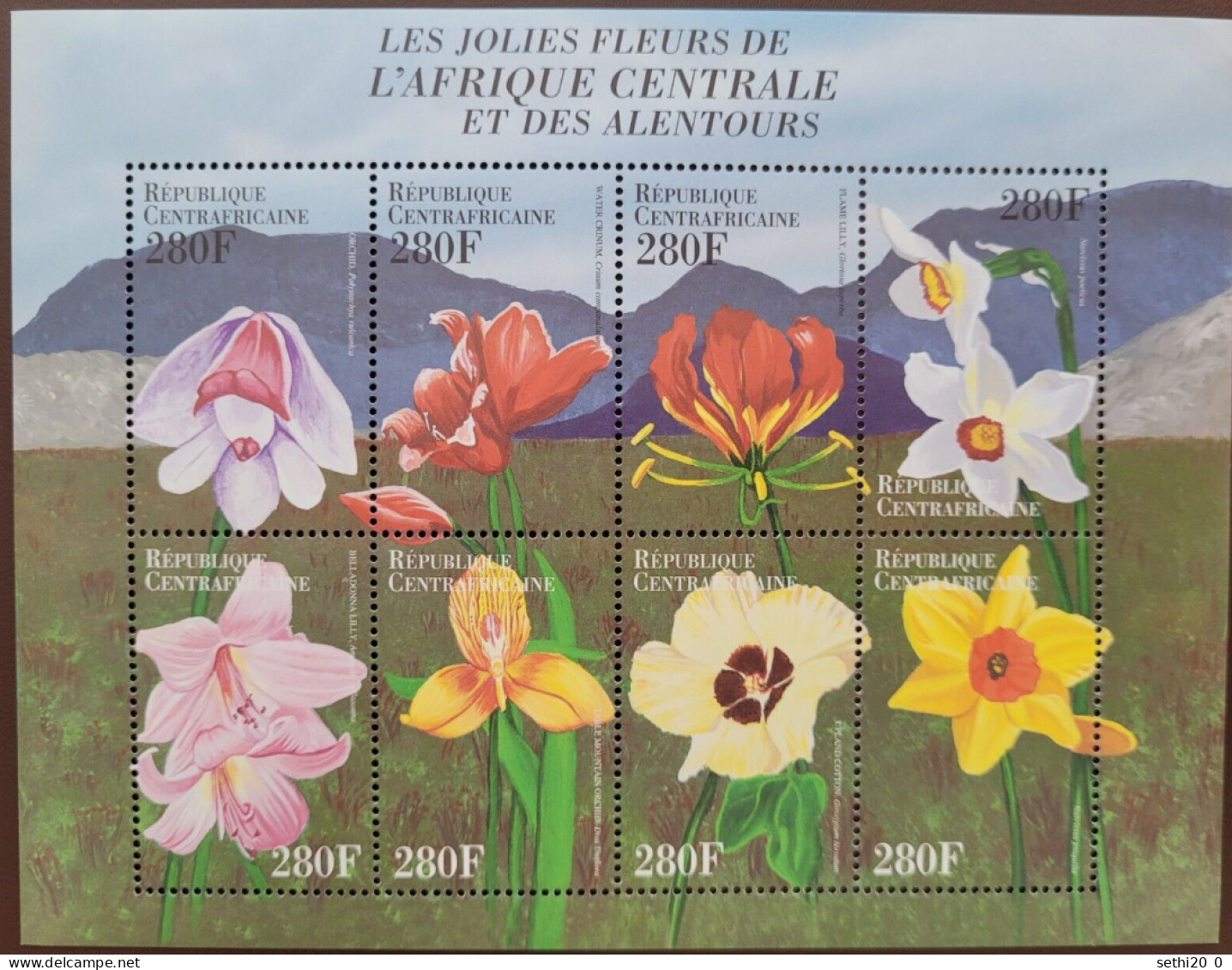 Centrafrique Flowers Fleurs MNH - Andere & Zonder Classificatie