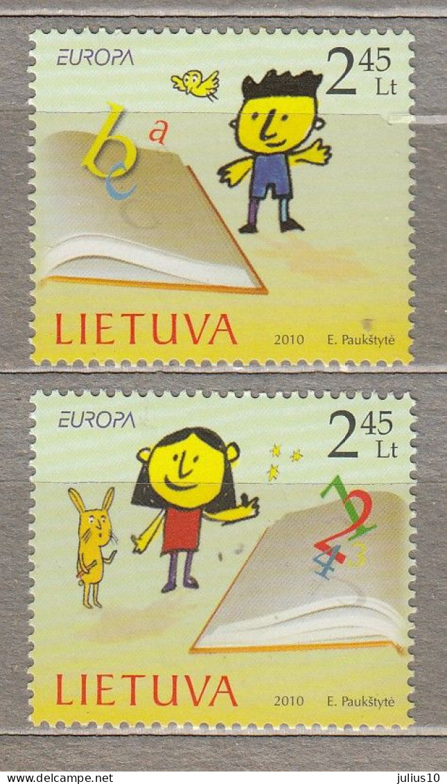 LITHUANIA 2010 Europa Children Drawing MNH(**) Mi 1038-1039 #Lt905 - Lithuania