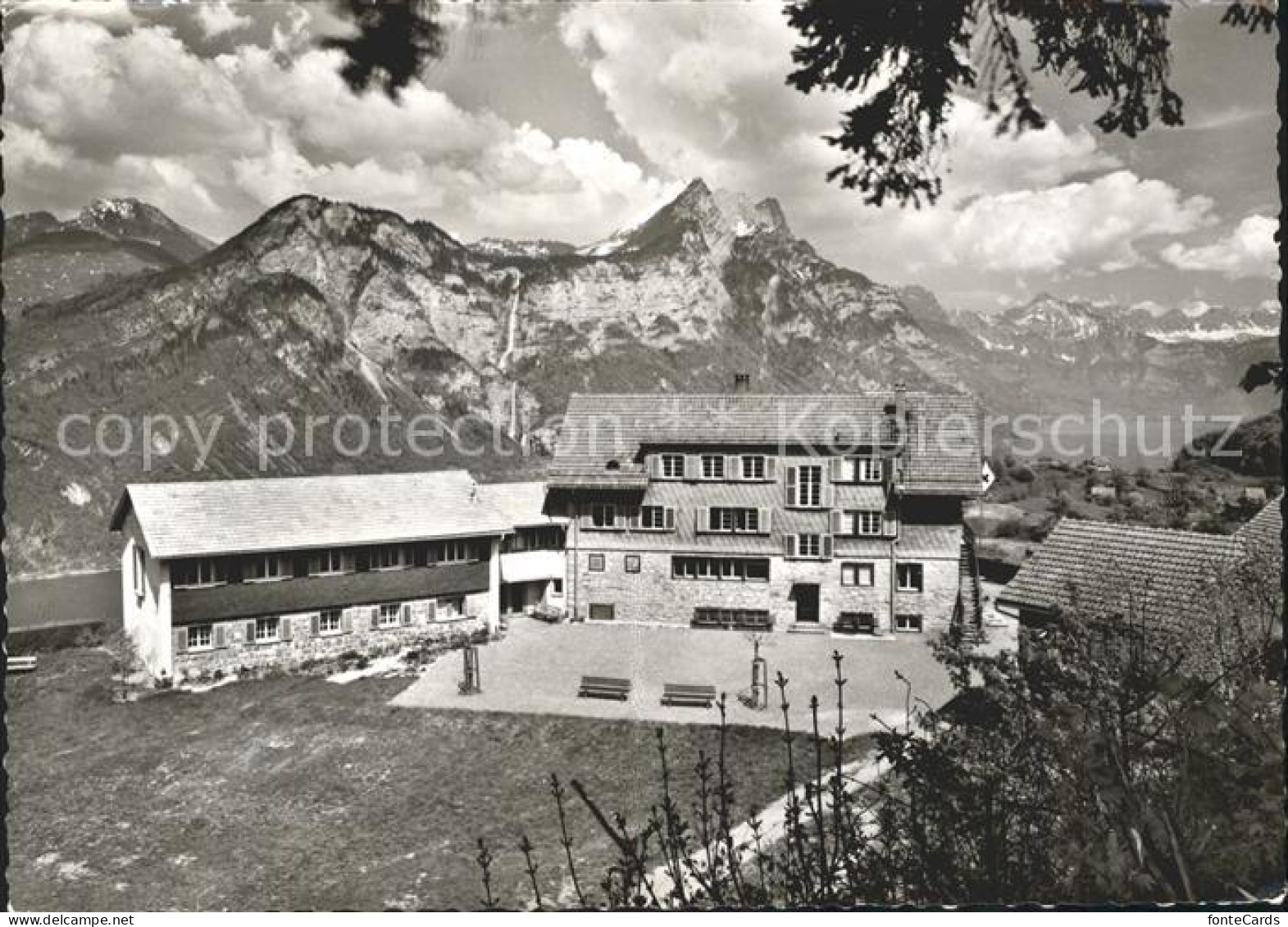 11631893 Filzbach Ferienheim Vom Blauen Kreuz Zuerich Alpenpanorama Filzbach - Altri & Non Classificati