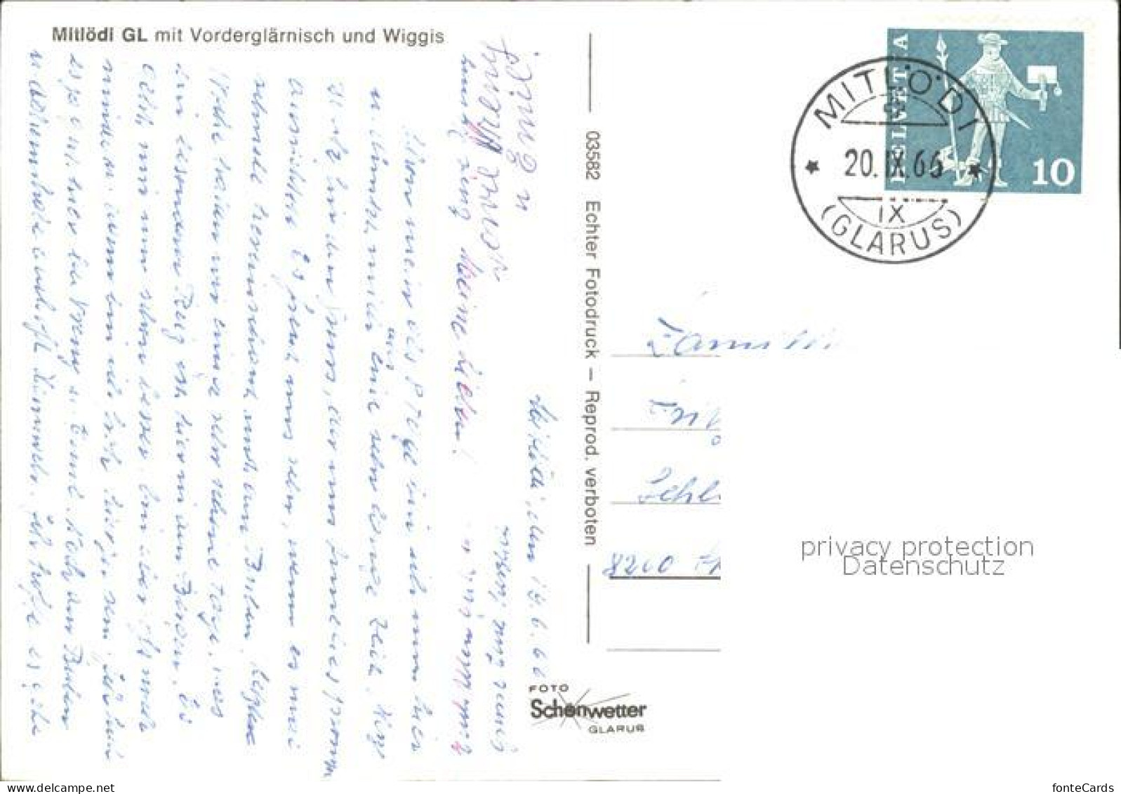 11631849 Mitloedi Gesamtansicht Mit Vorderglaernisch Und Wiggis Glarner Alpen Mi - Andere & Zonder Classificatie