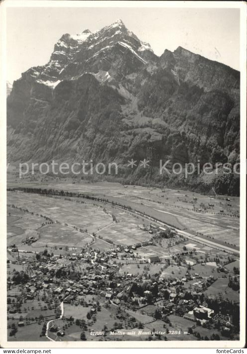 11631808 Mollis Fliegeraufnahme Mit Rautispitze Glarner Alpen Mollis - Sonstige & Ohne Zuordnung